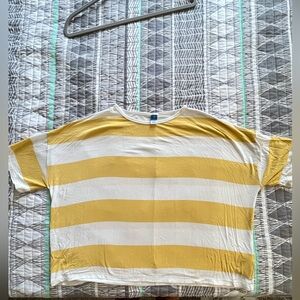 Cropped Rugby-Stripe Tee